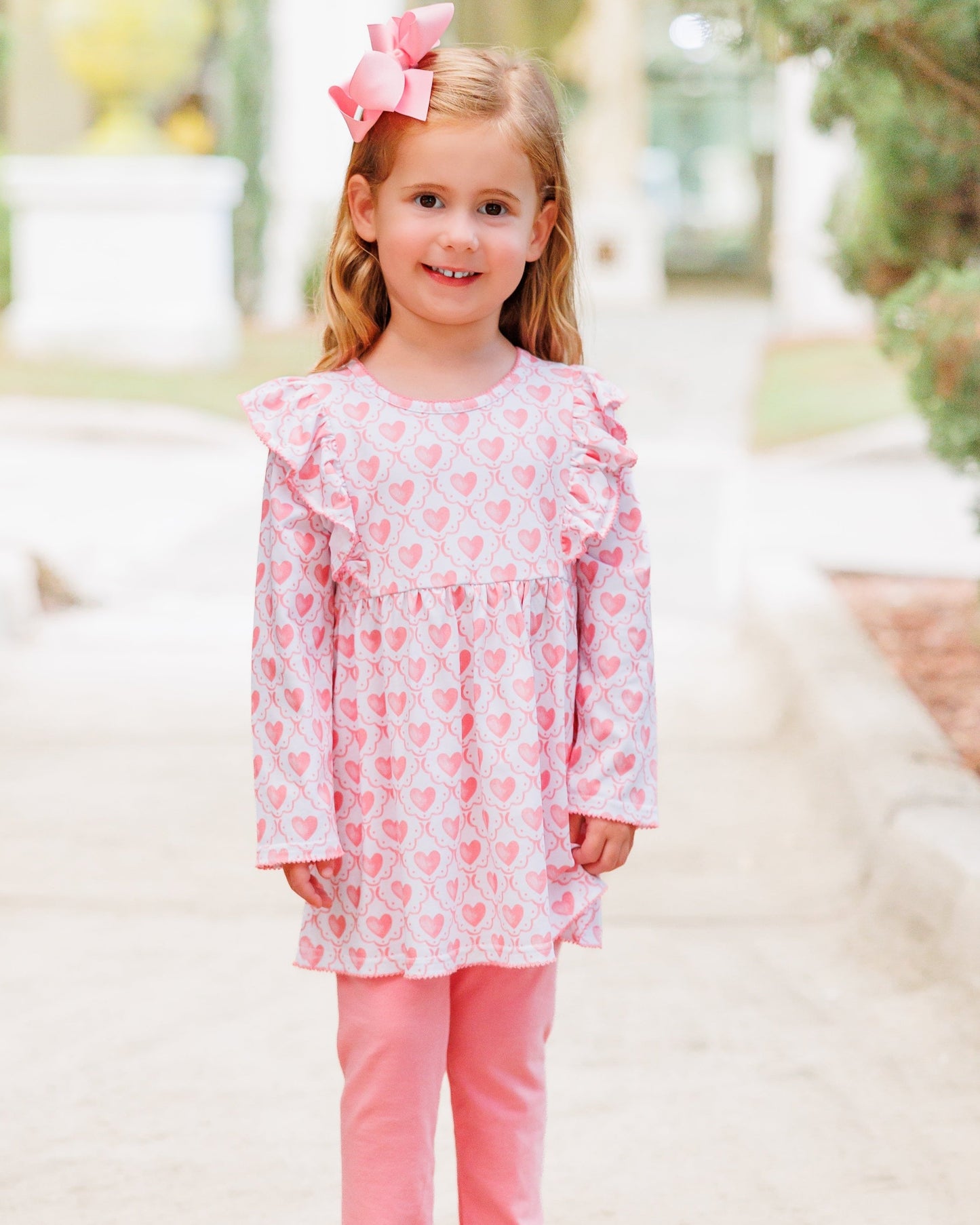 Watercolor Heart Pants Set