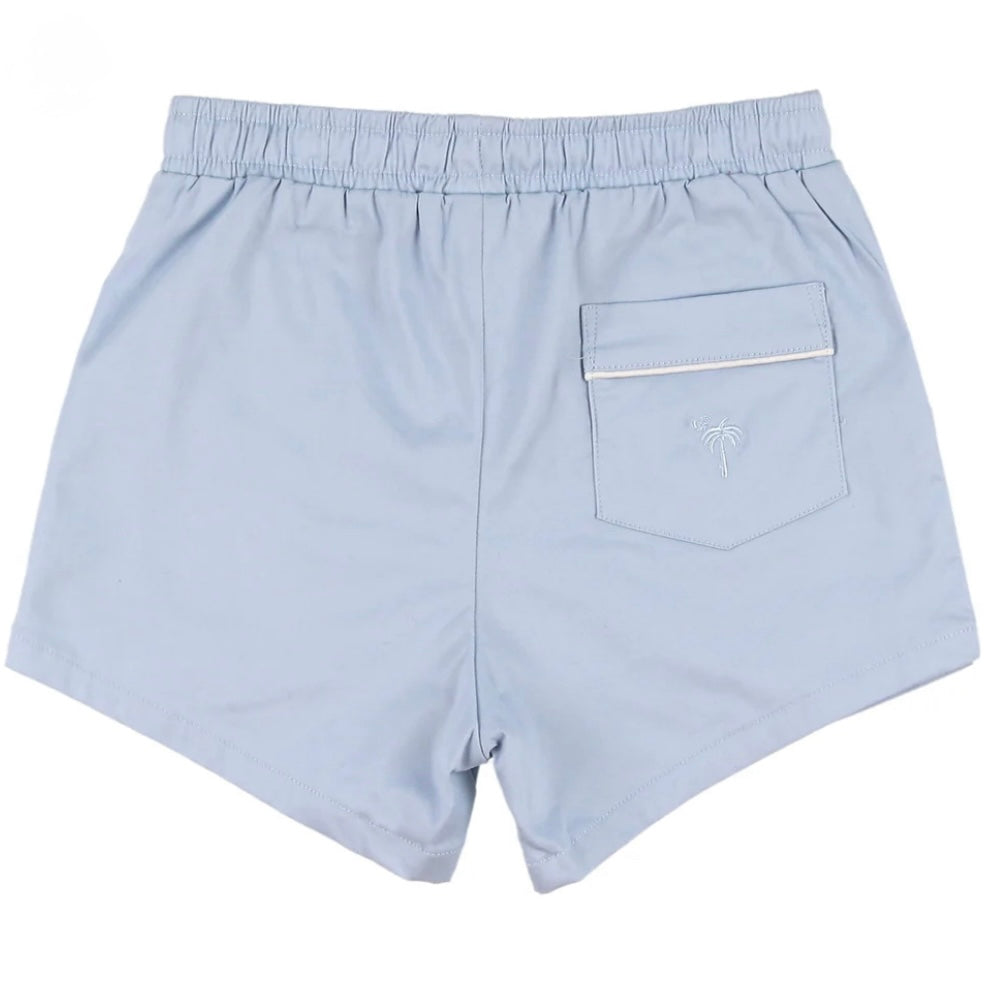 Powder Blue Twill Shrimp Shorts