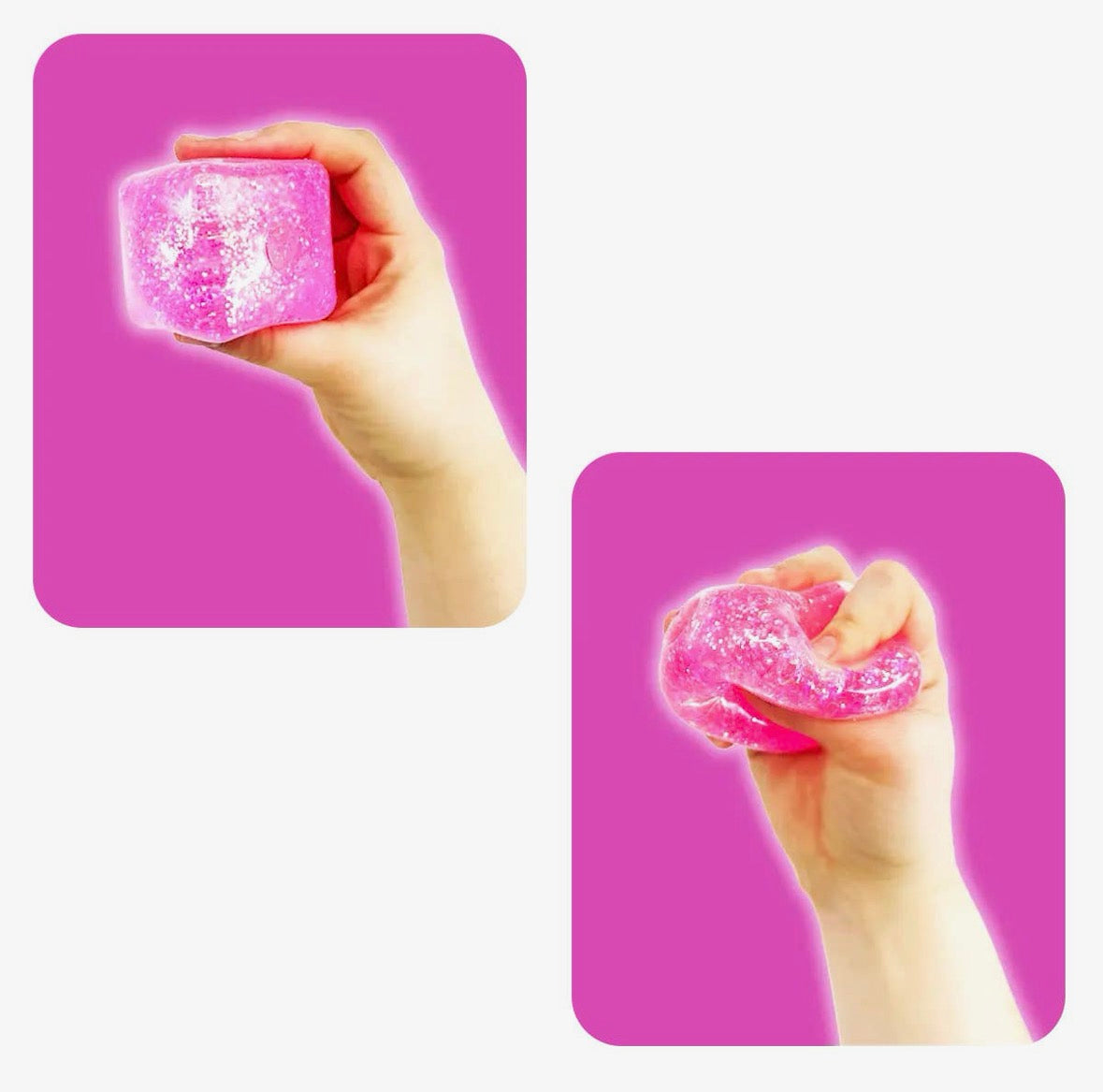 *PREORDER* Fun Doh Squish & Squeeze Sparkle Cube Fidget Toy