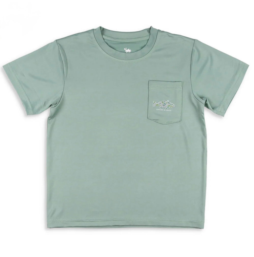 Coastal Camo Performance Graphic Tee