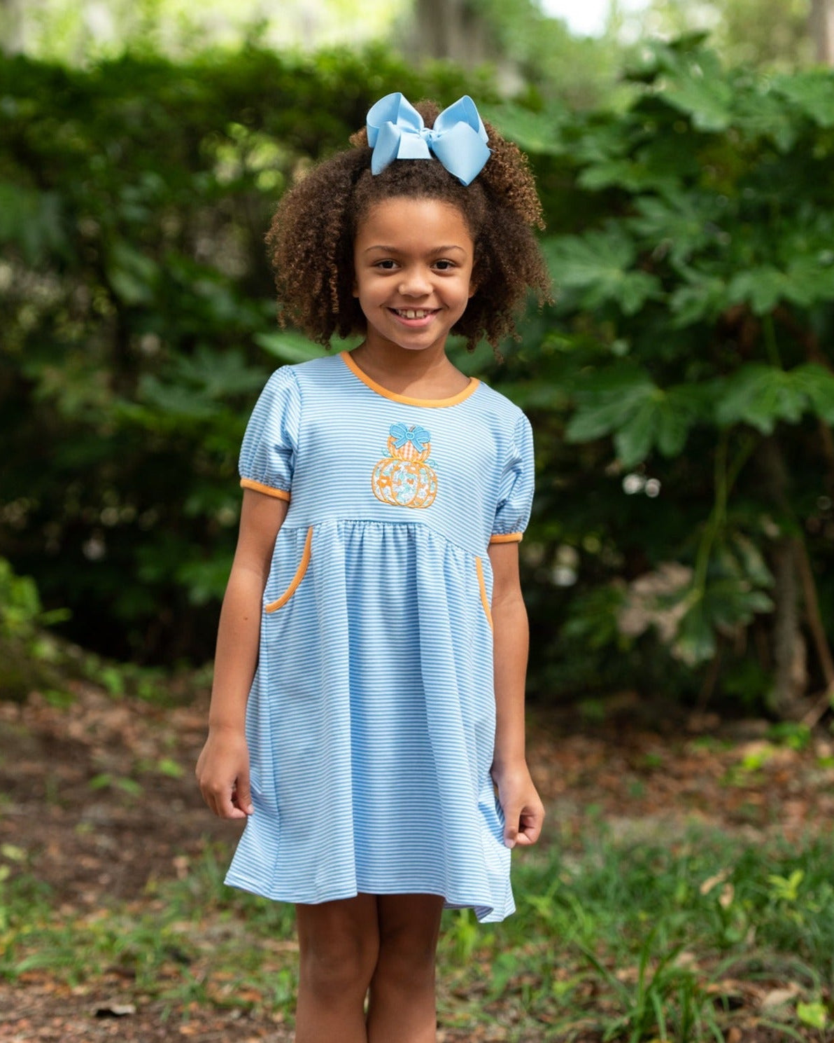 Pumpkin Stack Pocket Dress