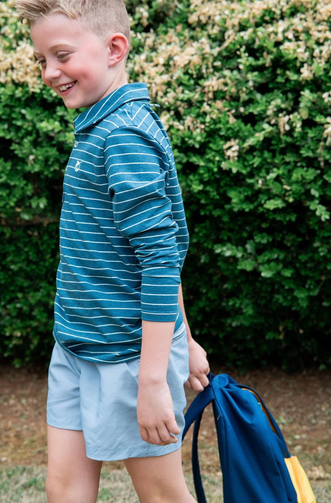 Boys' Outrigger Performance Short in Arona Blue