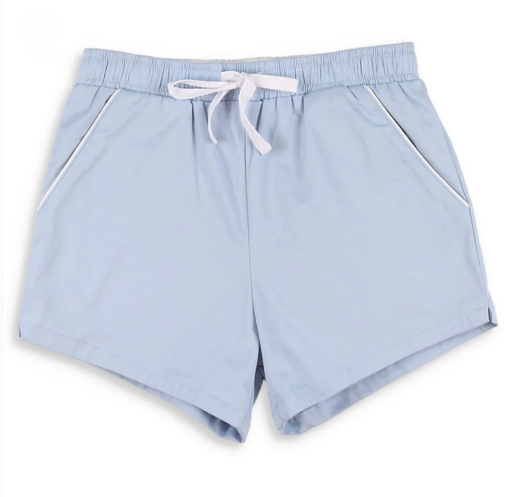 Powder Blue Twill Shrimp Shorts