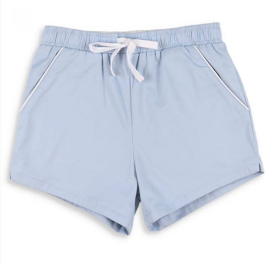 Powder Blue Twill Shrimp Shorts