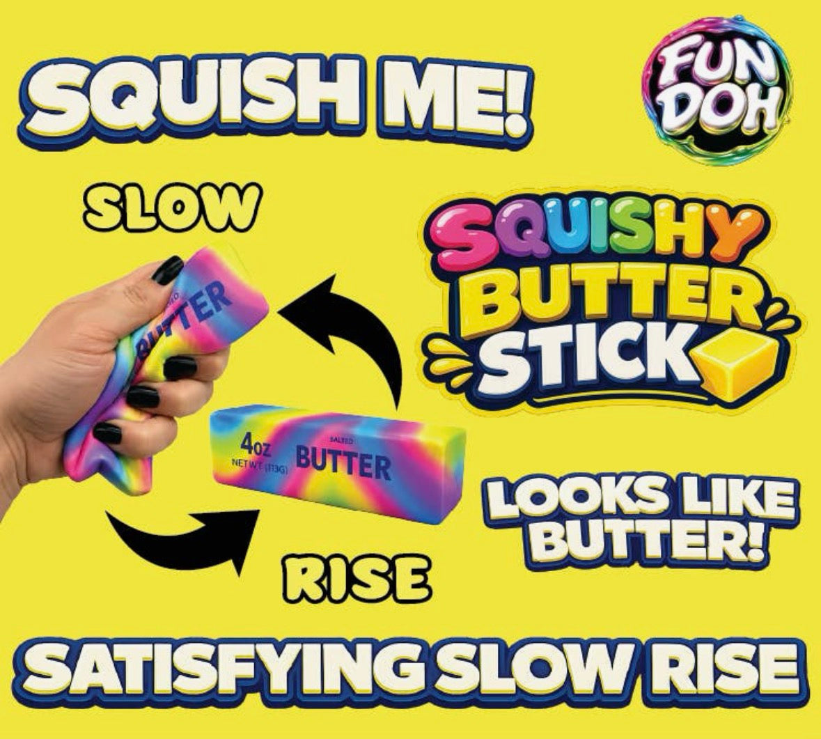 *PREORDER* Fun Doh Rainbow Butter Slow Rise
Squishy