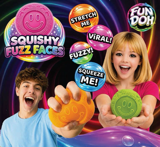 *PREORDER* Fun Doh Fuzzy Face Squishy Sensory Toy