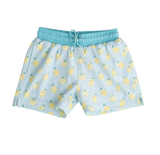 *PREORDER* BOYS BOOGIE BOARD SWIM TRUNKS - ARUBA BLUE LEMON PRINT