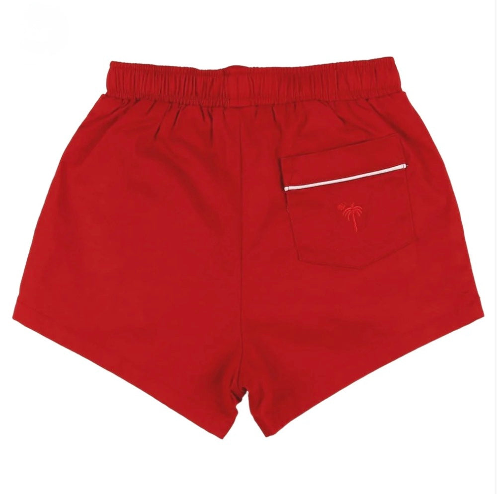 Red Twill Shrimp Shorts