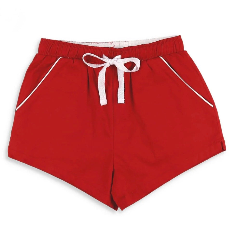 Red Twill Shrimp Shorts