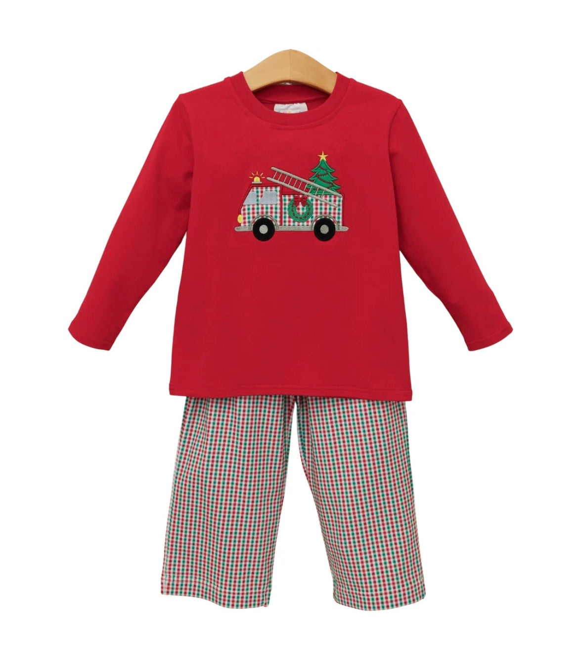 *PREORDER* Festive Firetruck Pants Set
