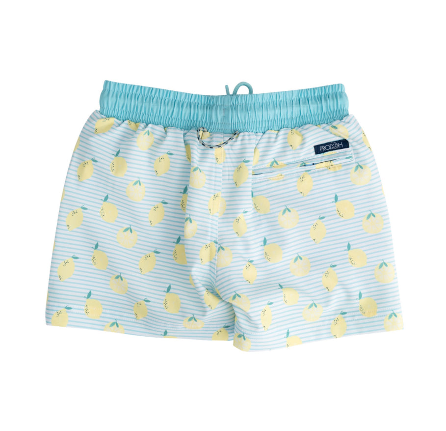 *PREORDER* BOYS BOOGIE BOARD SWIM TRUNKS - ARUBA BLUE LEMON PRINT