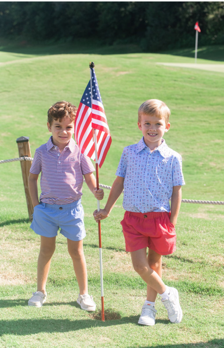 *PREORDER* BOYS OUTRIGGER PERFORMANCE SHORTS - RED