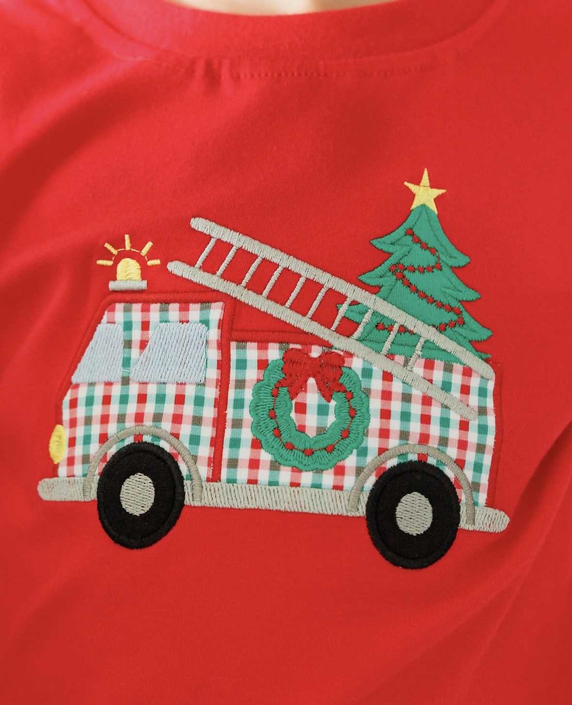 *PREORDER* Festive Firetruck Pants Set