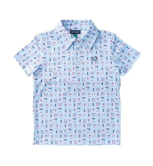 *PREORDER* BOYS' PRO PERFORMANCE SHORT SLEEVE POLO - WINDSURFER FOURTH PRINT