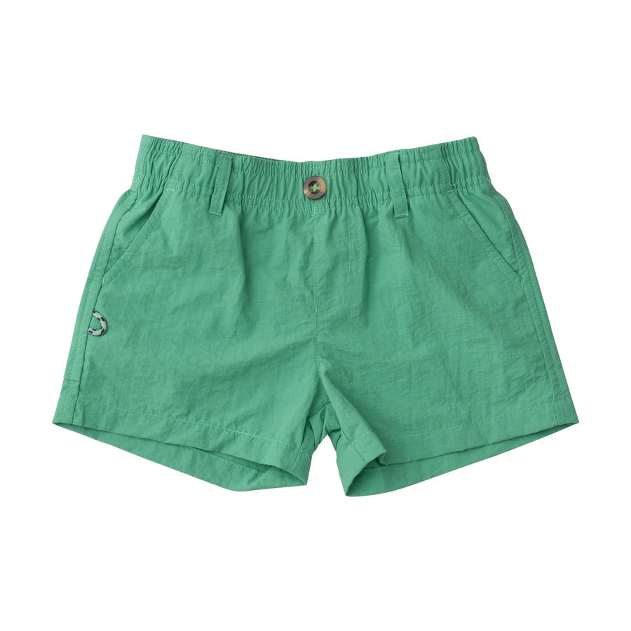 BOYS' OUTRIGGER PERFORMANCE SHORT IN GREEN SPRUCE