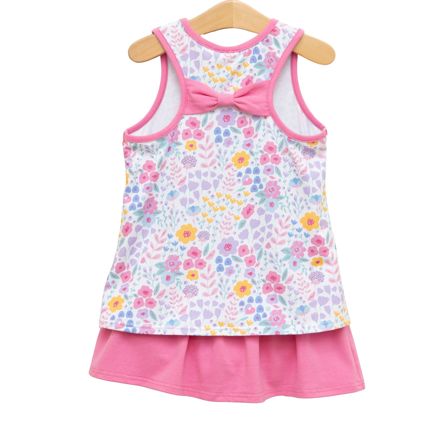 *PREORDER* Poppies and Petals Bow Back Skort Set