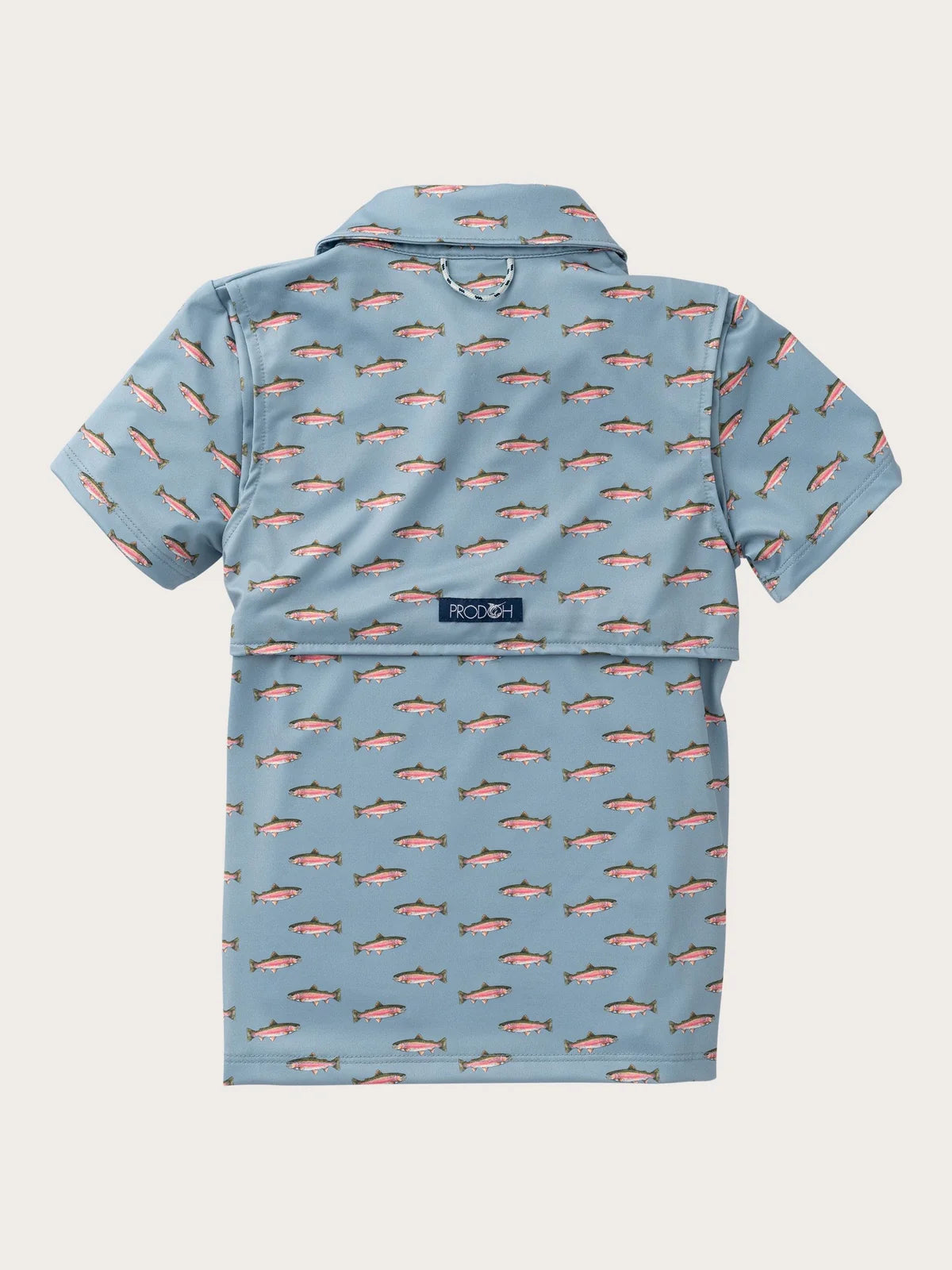 BOYS' PRO PERFORMANCE SHORT SLEEVE POLO - RAINBOW TROUT