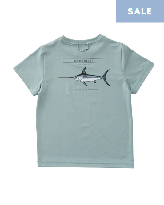 Short Sleeve Performance T-shirt - Blue Surf