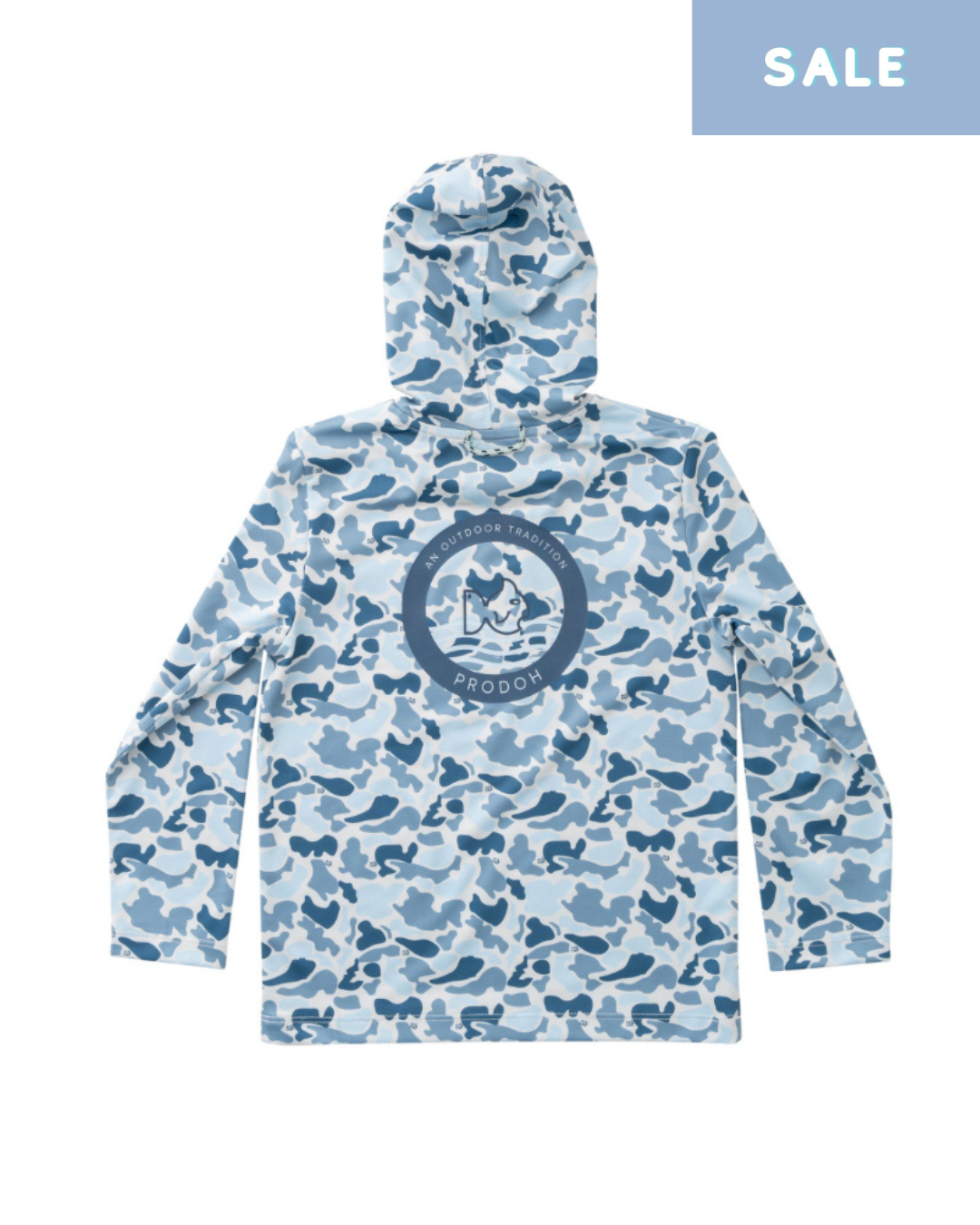Performance Hoodie T-shirt - Blue Break Point Camo