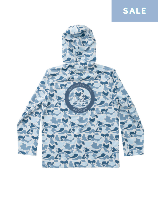 Performance Hoodie T-shirt - Blue Break Point Camo