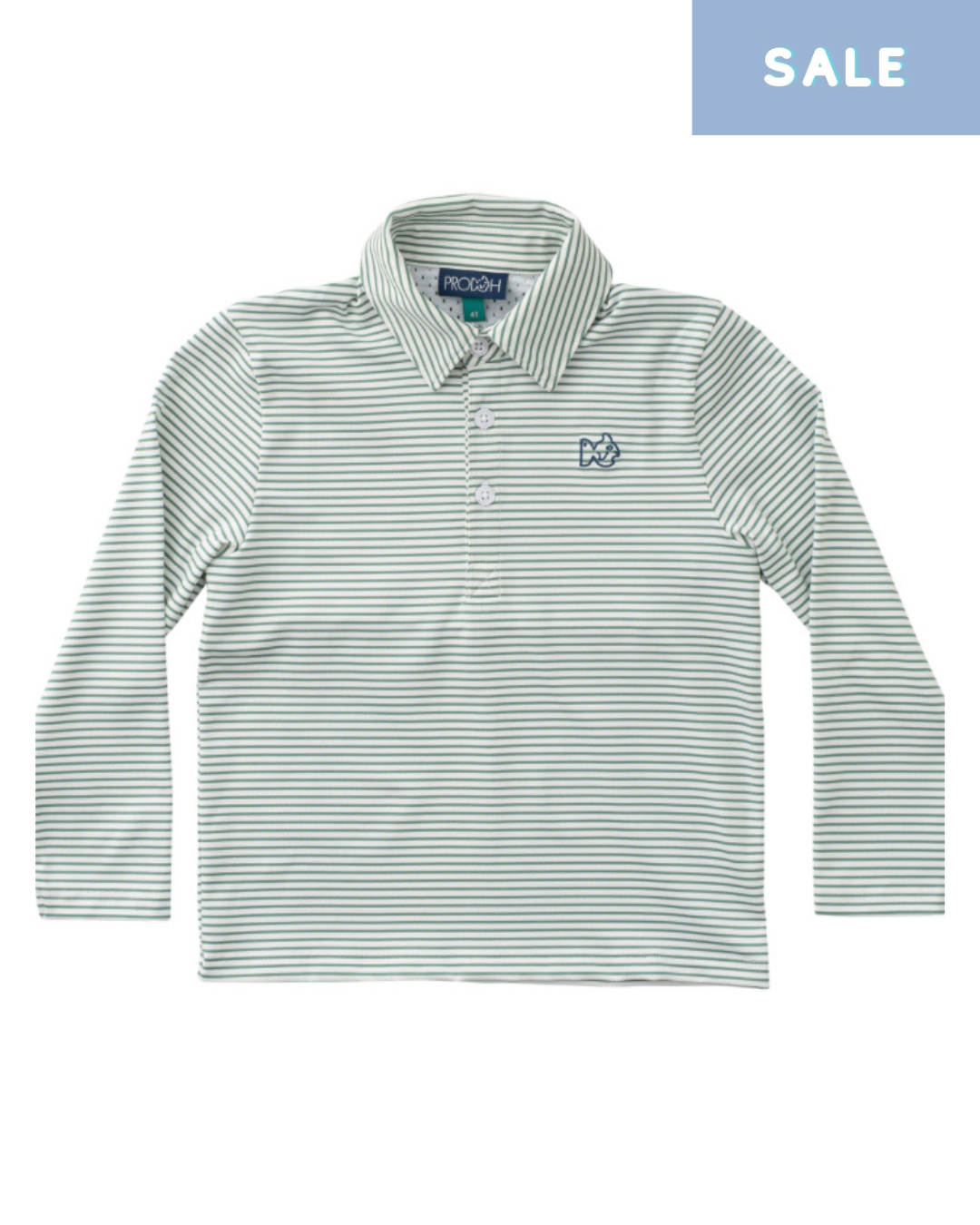 Performance Polo - Frosty Spruce Stripe